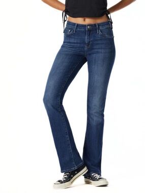 NWT Mavi Women's Molly Mid-Rise Classic Bootcut Jeans, Indigo Supersoft
